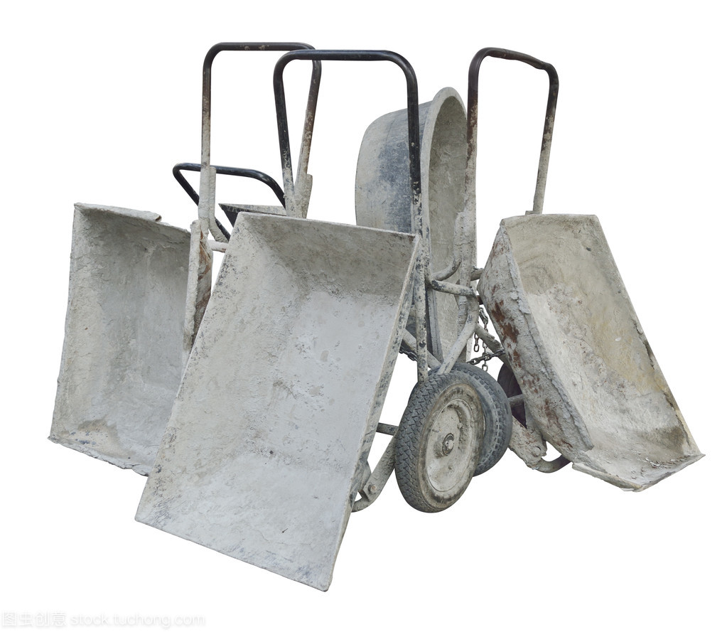 舊金屬手推車