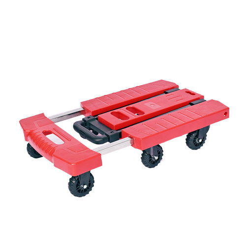 小推車折疊便攜伸縮手拉車拉桿車家用平板手推車搬運車拉貨小拖車