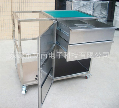 【廠家直銷不銹鋼手推車,平板手推車,款式和規格可來圖定制】價格,廠家,圖片,其他防靜電產品,東莞市立南電子科技-