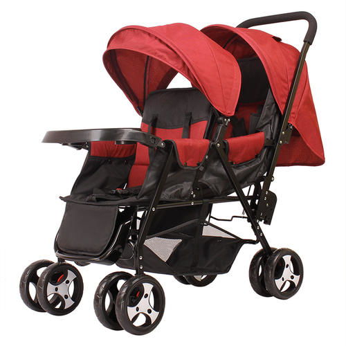 雙胞胎前后手推車