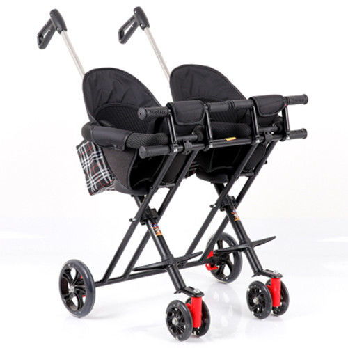 雙胞胎溜娃神器雙人手推車(chē)折疊輕便推車(chē)嬰兒雙人推車(chē)帶娃出門(mén)神器