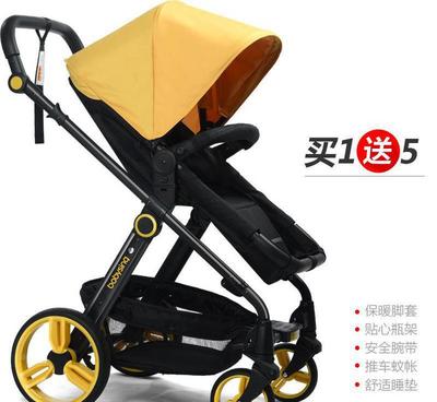 babysing嬰兒推車高景觀四輪避震寶寶手推車可躺可坐雙向